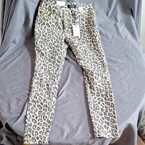 Judy Blue Leopard Print Jeans